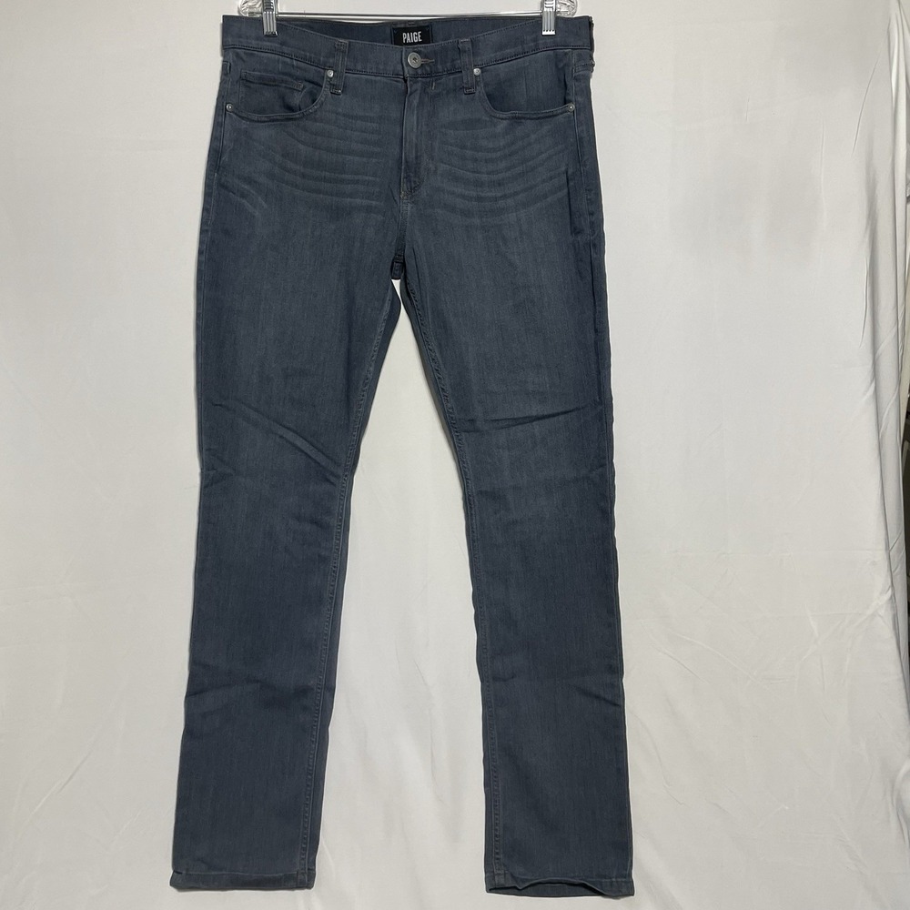 Paige Federal Jeans Men's Size 34 Slim Straight Fits 38x34 Denim Pants Basic